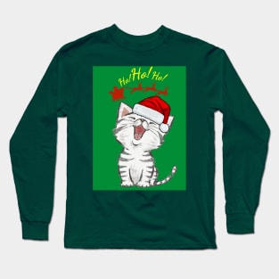 Santa cat Long Sleeve T-Shirt